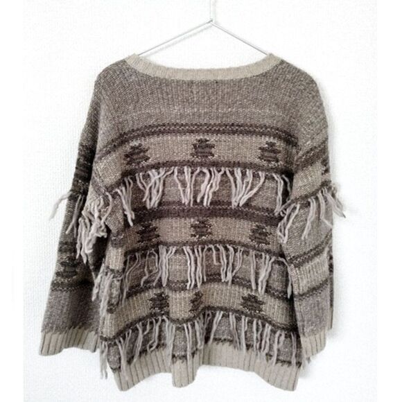 Ralph Lauren RRL Southwestern Organic Fringe Sweater - Picture 9 of 17